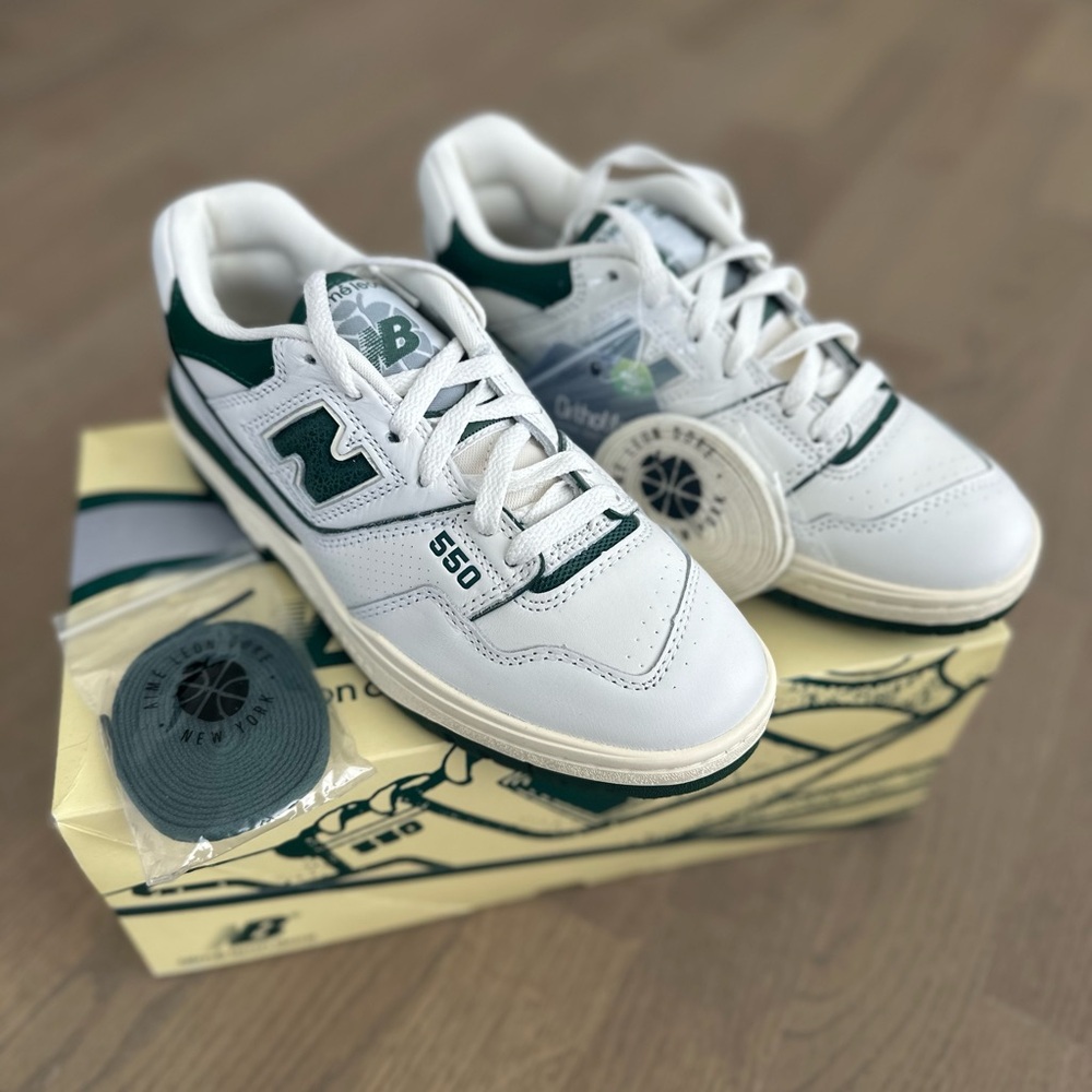 New Balance 550 Aime Leon Dore White Green